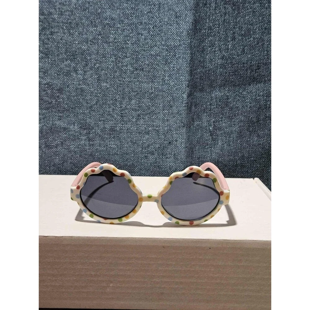 Fynn & Riley Toddler Girls Sunglasses Flower Polka Dot 100% UV Protection NEW